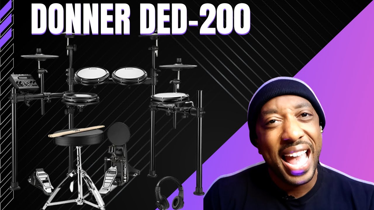 BEST AFFORDABLE Electric Drum Set Product Review Donner DED200 YouTube