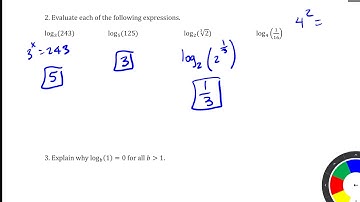 Algebra 2 Unit #6 Lesson #3 Homework