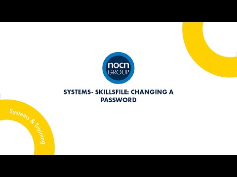 Systems - Skillsfile: Changing a password