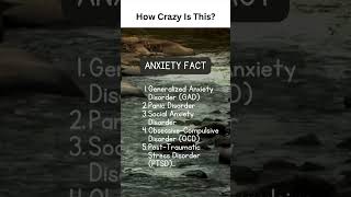 Different anxiety disorders. Are you lucky enough to not have them on your list? #shorts #anxiety
