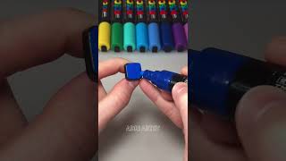 Drawing BUT on a KEYBOARD with Posca Markers! Part 36! 5 for PS5! #shorts