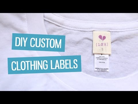 DIY custom clothing labels | CharliMarieTV