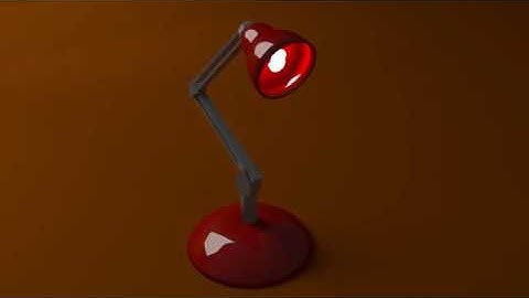 Jumping lamp Blender animation | Прыгающая лампа в Blender