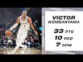 Victor Wembanyama Drops 33 Points and Seven Threes in Win vs. Jazz!