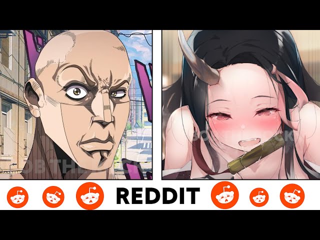 Animé vs Reddit the rock reaction meme