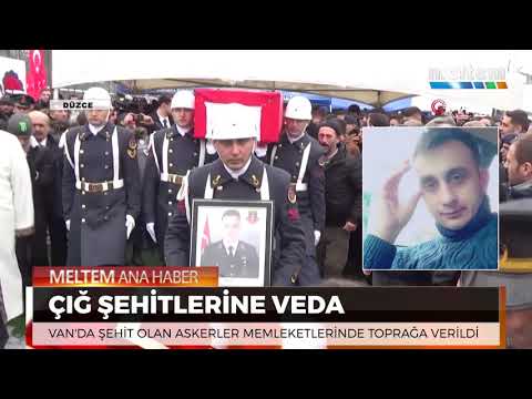 ÇIĞ ŞEHİTLERİNE VEDA