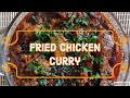 Fried chicken curry recipe  kerala style  lathas golden kitchen