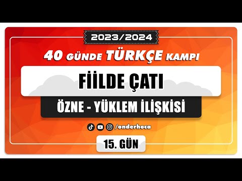 72) FİİLDE ÇATI - ÖZNE-YÜKLEM İLİŞKİSİ / DİL BİLGİSİ KAMPI / Önder Hoca