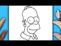 CÓMO DIBUJAR A HOMER SIMPSON