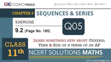 SEQUENCES AND SERIES - Exercise 9.2 Q5 - Class 11 MATHS NCERT Solution