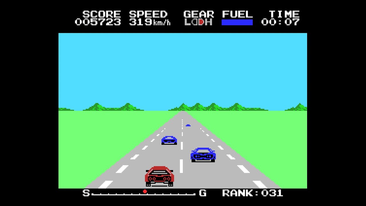 MSX Game: Hyper Rally (1985 Konami) - YouTube