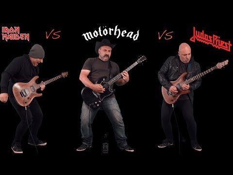 Motorhead VS Iron Maiden VS Judas Priest (Guitar Riffs Battle)