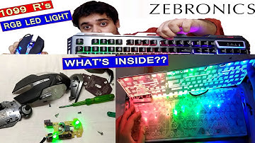 #TearDown of Zebronics Zeb-Transformer Gaming Keyboard and Mouse Combo |Open View Inside View REPAIR