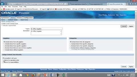 Oracle iProcurement Schema   Creating Local Conten Zone   01