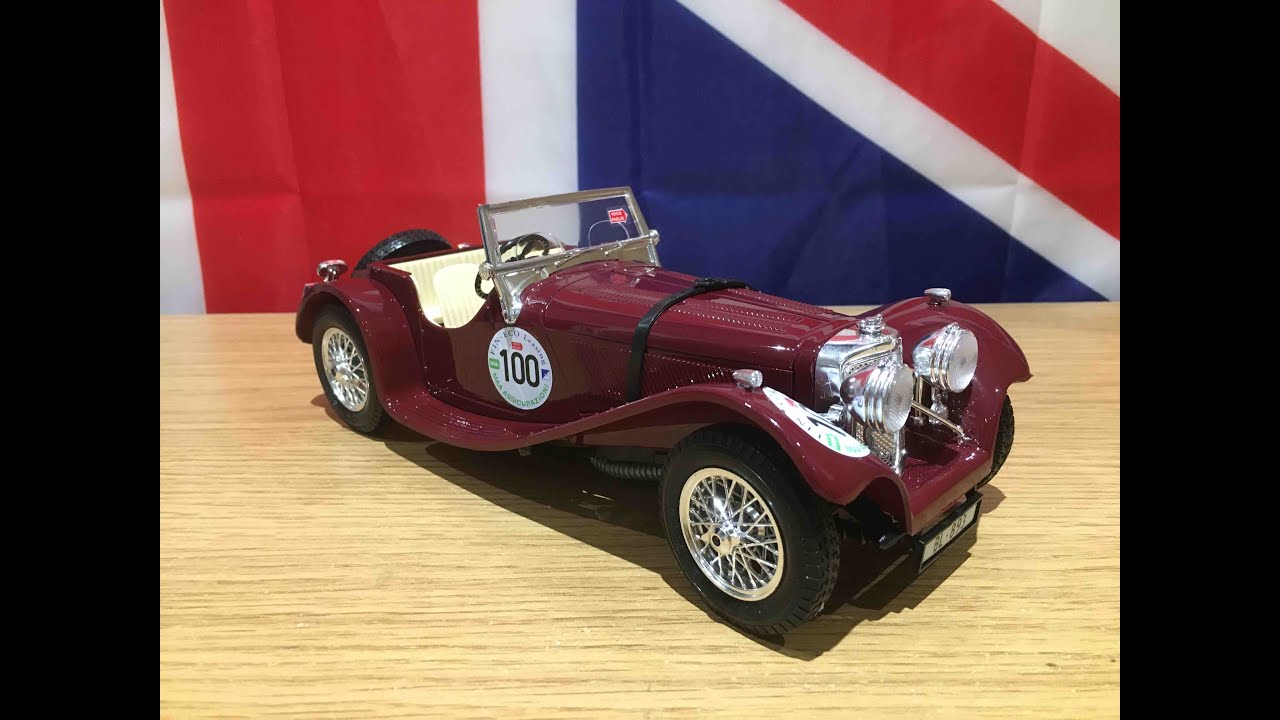 1:18 Burago 1937 Jaguar SS100 Mille Miglia 1000 - YouTube