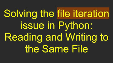 Solving the file iteration issue in Python: Reading and Writing to the Same File