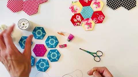 English Paper Piecing - Knicker Knot and Whip Stitch How To
