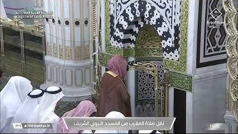 صلاة المغرب لفضيلة الشيخ د. #عبدالله_القرافي يوم السبت 26 ذو القعدة 1446هـ فواتح سورة المؤمنون.