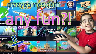 Playing Geometry Dash and other games on Crazy Games Website