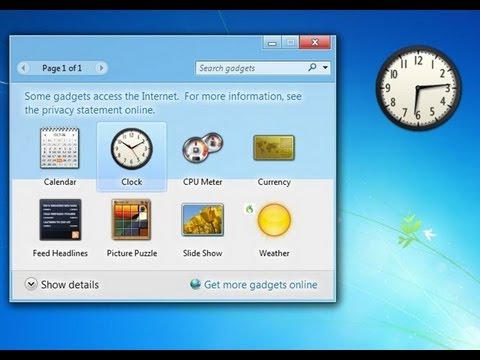 Sidebar Gadgets for Window 8