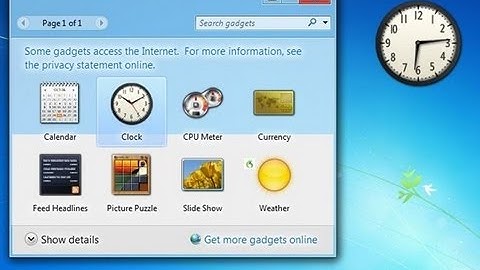 Sidebar Gadgets for Window 8