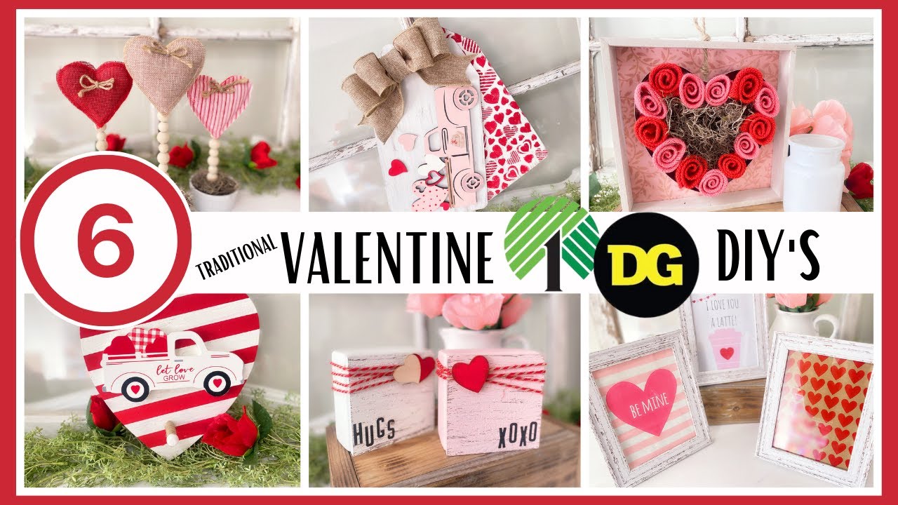 6 *NEW* DIY VALENTINES DAY DECORATIONS 2022 | DOLLAR TREE VALENTINE DAY DIYS | DOLLAR GENERAL DIYS