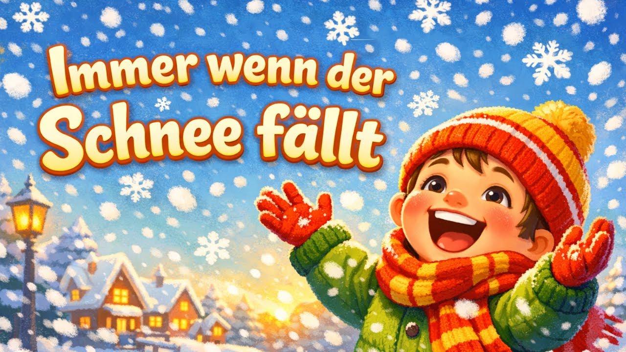 Immer wenn der Schnee fällt – fröhliches Winter-Kinderlied ❄️☃️