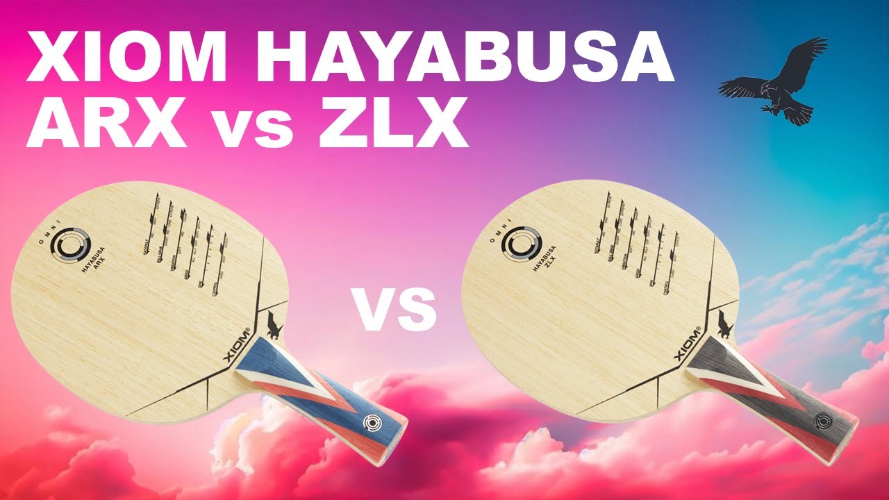 blueraster drop asymmetry ∴ アレルギー対応 Xiom Hayabusa ARX vs ZLX Table Tennis Blades - A Closer Look
