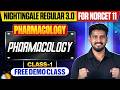 NORCET 11 Preparation | Pharmacology | Nightingale Regular 3.0 | Class 01 | NORCET 11 Free Demo