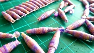 DIY Paper Beads And Necklace