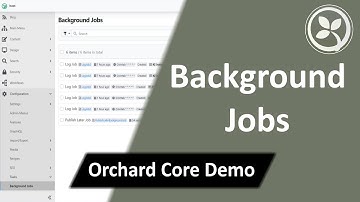 Background Jobs - Orchard Core Demo