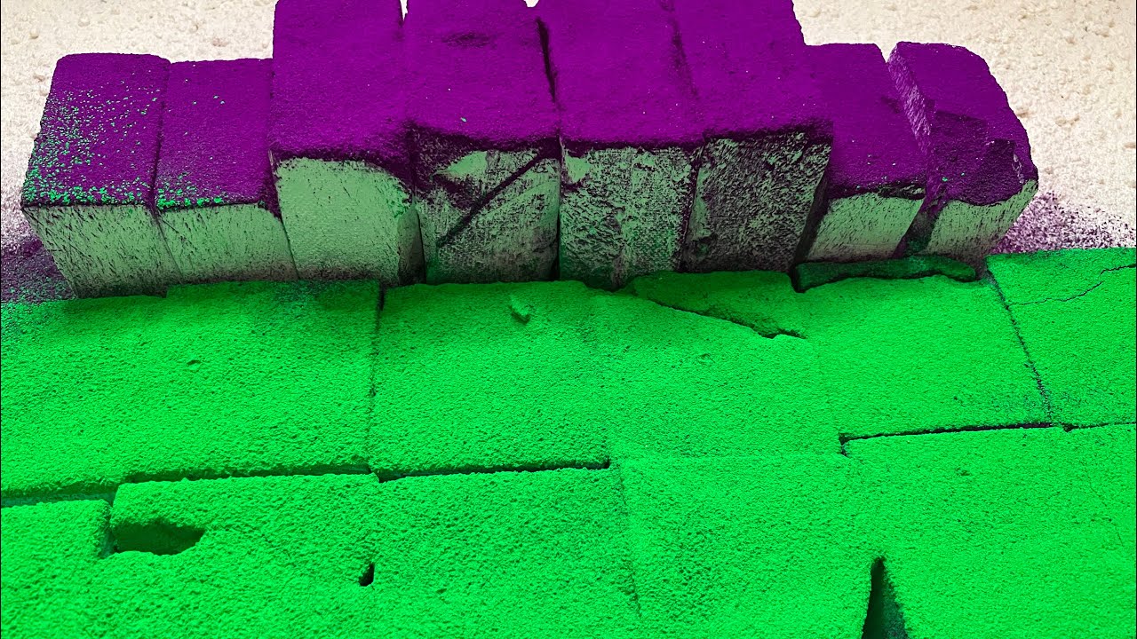 Joker Vibes | Purple & Green Pigment | Oddly Satisfying | ASMR 