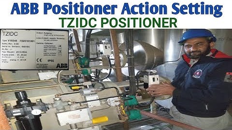 ABB TZIDC POSITIONER ACTUATOR I ACTION SETTING I DIRECT ACTION I REVERSE