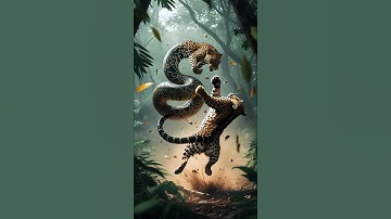 Leopard vs Python – Deadly Jungle Clash! 🐆🐍 #Shorts #AnimalFight #LeopardVsPython