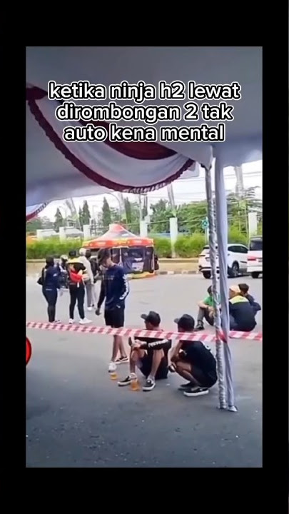 KETIKA NINJA H2 LEWAT DI DEPAN ROMBONGAN 2TAK, AUTO KENA MENTAL 😎 #shorts #ninja #h2 #2tak