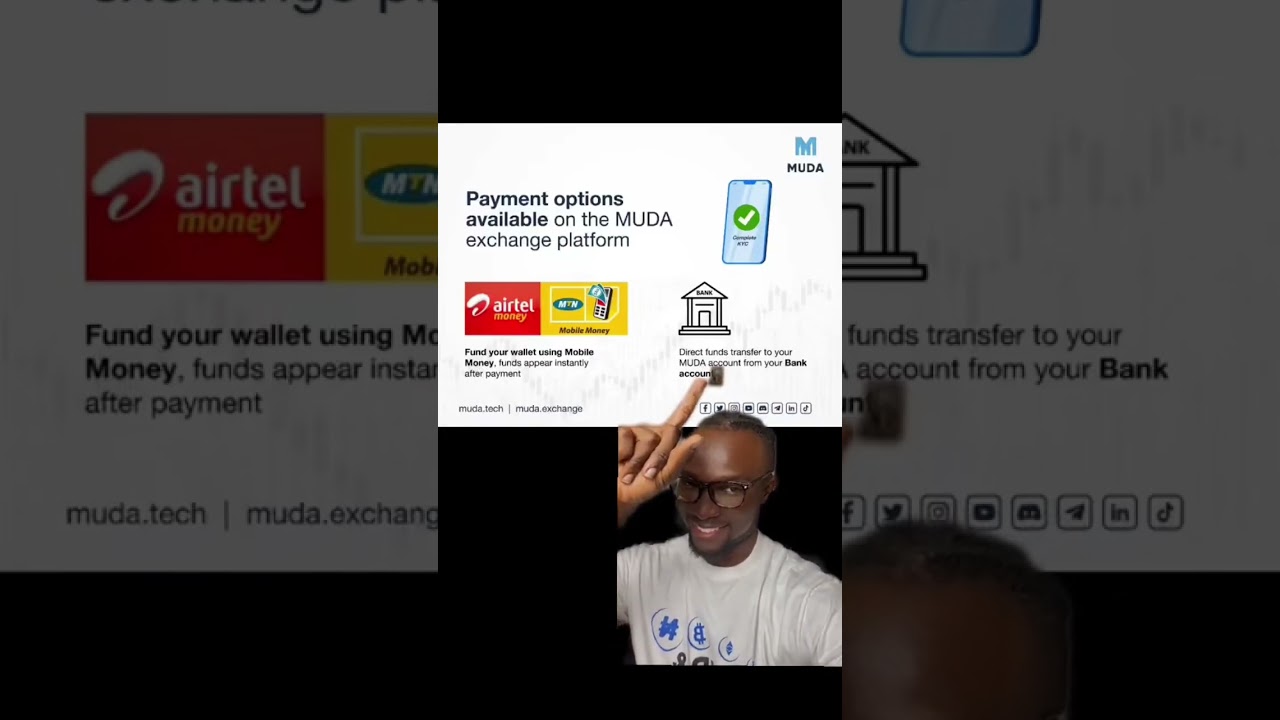 Easily buy and Sell Crypto on Muda through Mobile money and Bank transfer 