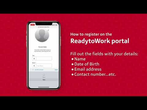 Follow these easy steps to guide you on how to register on the ReadyToWork portal