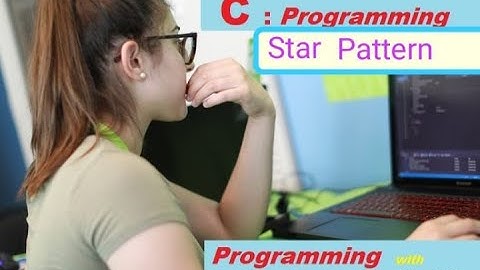 C program to print star pattern. (In Hindi) Lec-41