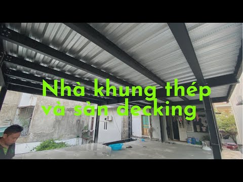 Thiết Kế Sàn Kết Cấu Thép - Nhà khung thép sàn deck trong ngõ nhỏ phần 2