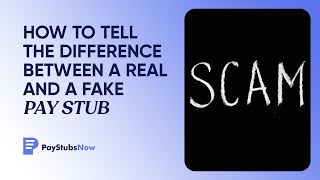 How to tell the difference between a real and a fake pay stub | Pay Stubs Now screenshot 2