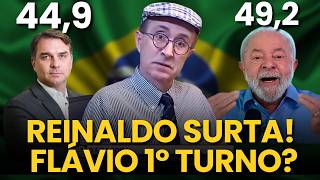 Download Lagu REINALDO DE AZEVEDO SURTA COM NOVA PESQUISA: FLÁVIO BOLSONARO PODE GANHAR O 1º TURNO? MP3