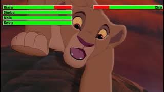 The Lion King 2: Simba's Pride (1998) Final Battle with healthbars