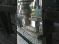 ss plate cutting in milling machine used endmill cutter #lathe #machine