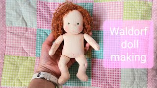 Making Waldorf baby doll 7 inch (18 cm) tall