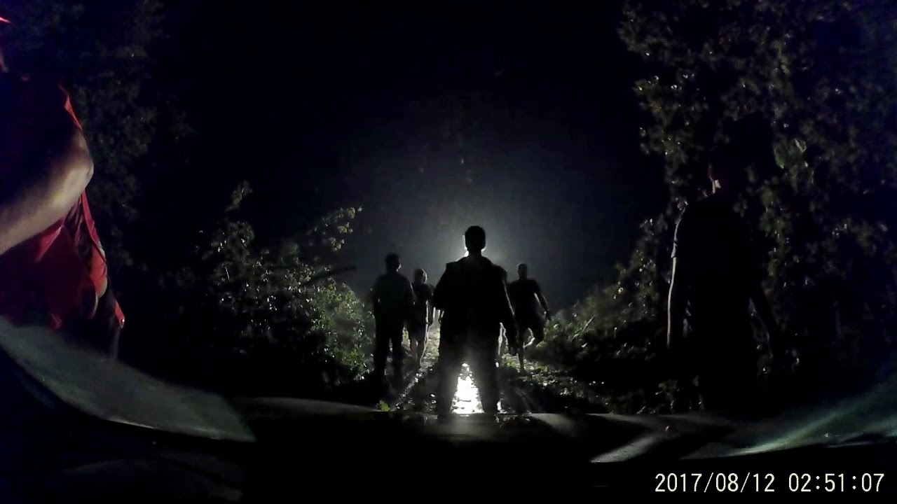 Jeziorki/Rytel - burza 11 sierpnia - video z samochodu uwięzionego na DK22