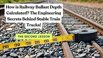 How is the depth of the crushed stone layer under the railway line calculated?
