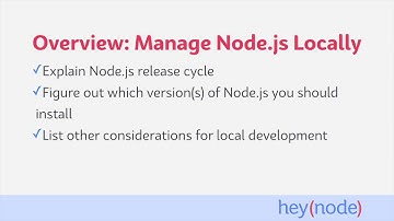 How to Manage Node.js Locally