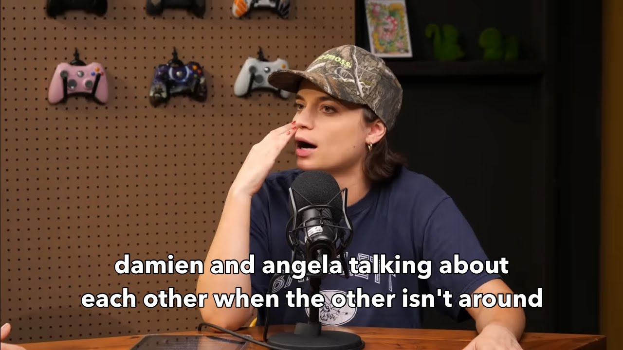 damien and angela talking about each other when the other isn't around