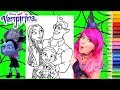 Coloring Vampirina & Her Family Coloring Page Prismacolor Pencils | KiMMi THE CLOWN