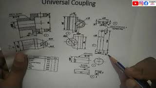 Assembly drawing of universal coupling (top view) |Engineering and poetry|
